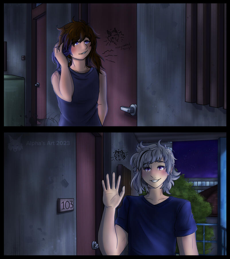 "Evening Farewell" | Sketchbook Pro & Photoshop | Sept. 2023