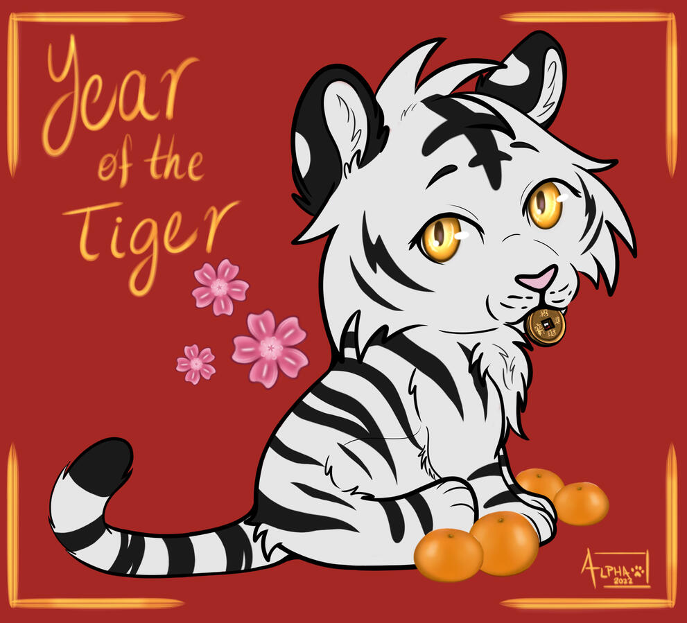 Year of the Tiger | Sketchbook Pro &amp; Photoshop | Feb. 2022