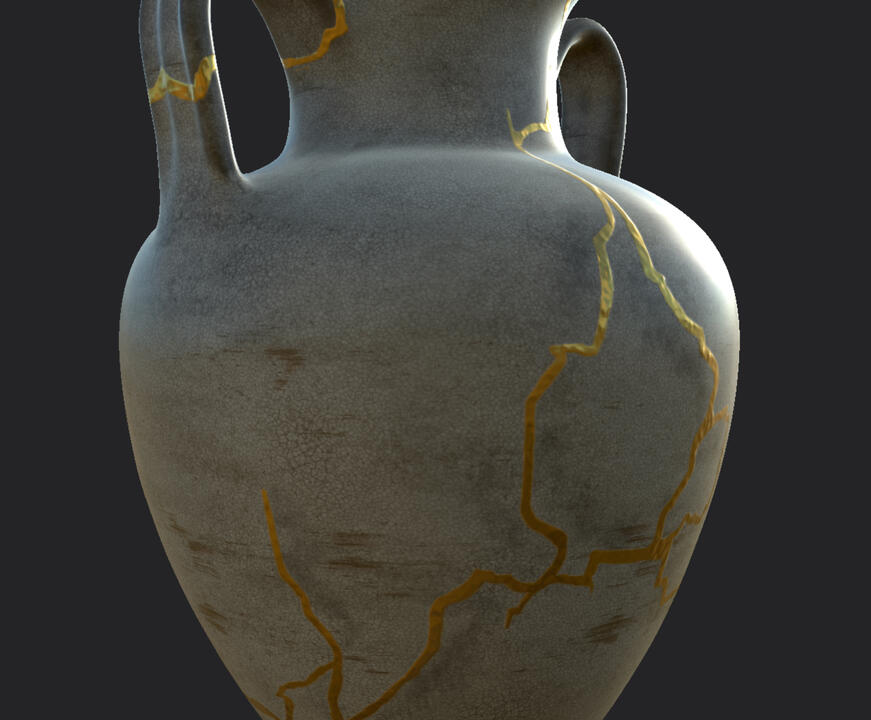 Asset surfaced and rendered in IRay substance painter.