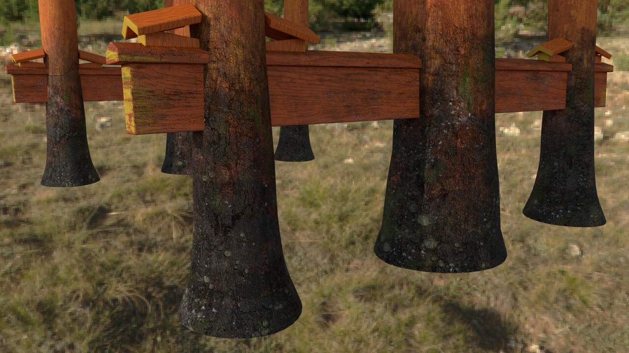 Asset surfaced in substance painter and rendered in Maya Renderman.