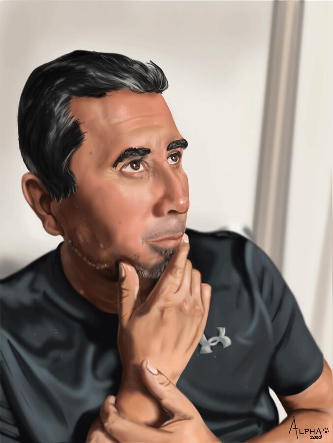 "Portrait Project: Riveting Thoughts" | Photoshop | Sam Woodfin | Nov. 2020